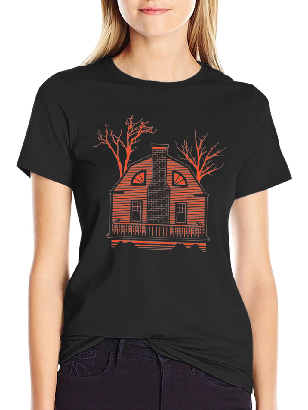 Amityville House Black T-Shirt
