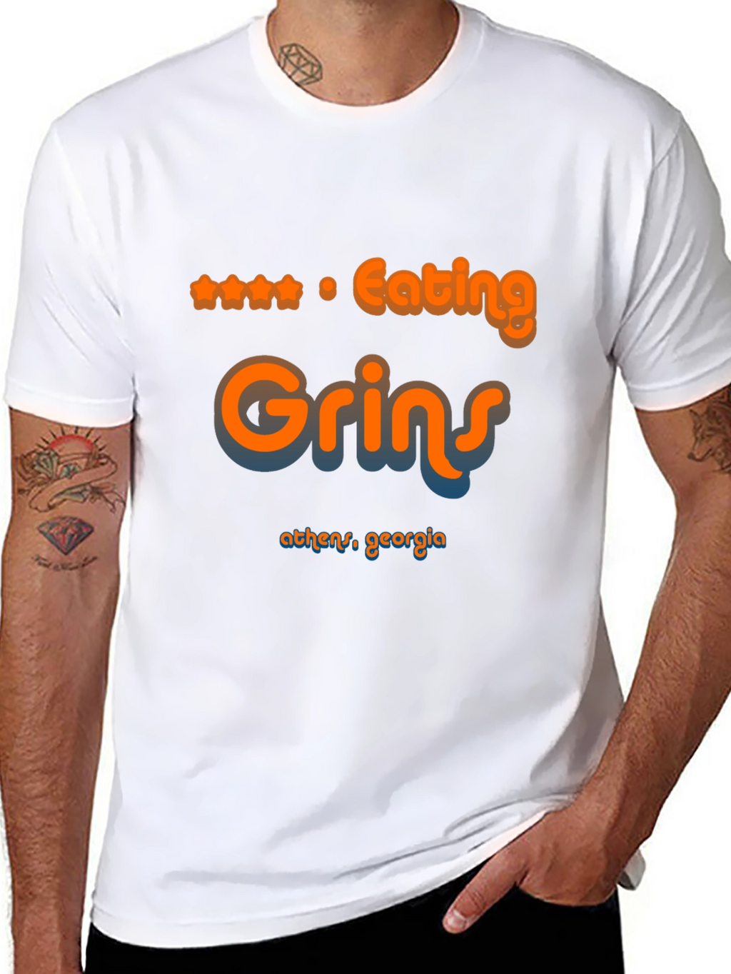 Eating Grins Athens Georgia Graphic T-Shirt
