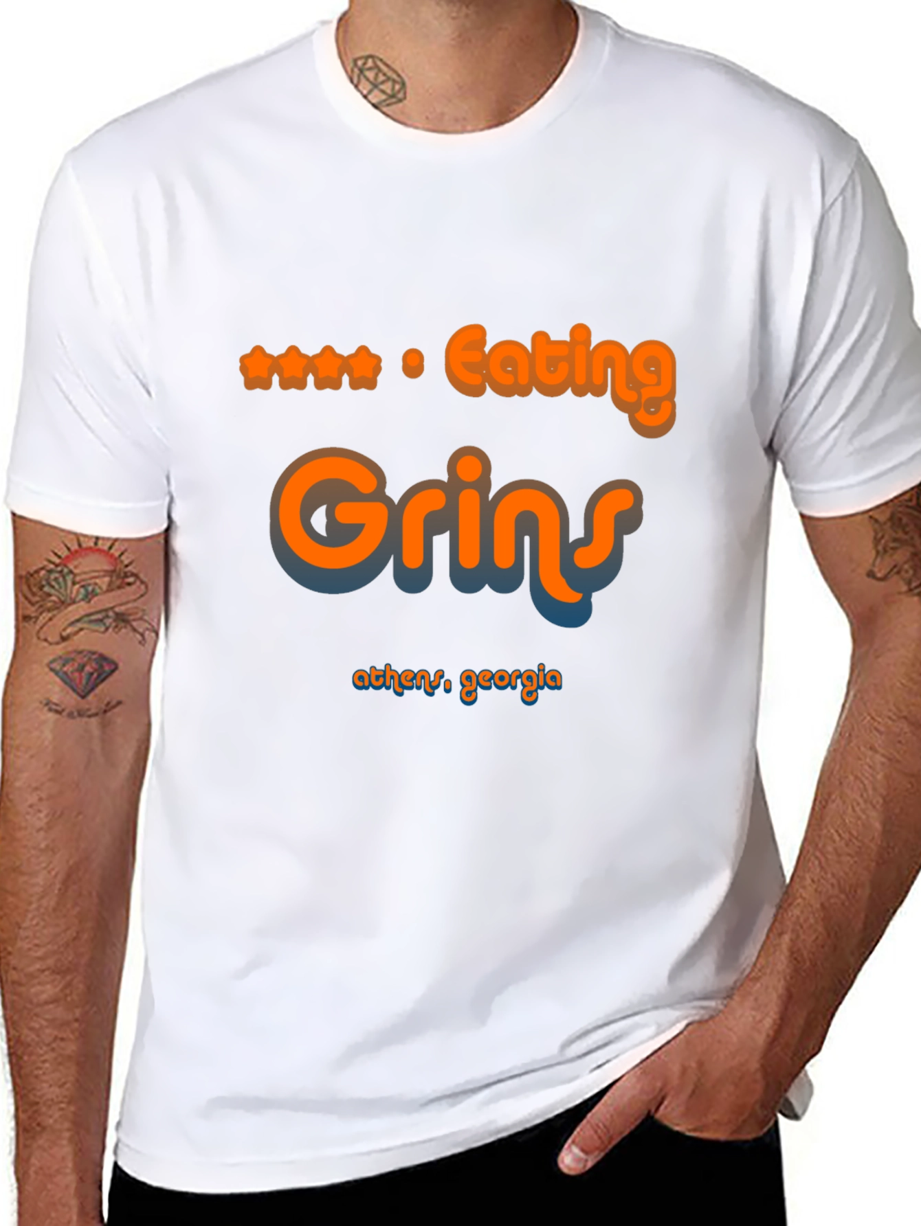Eating Grins Athens Georgia Graphic T-Shirt
