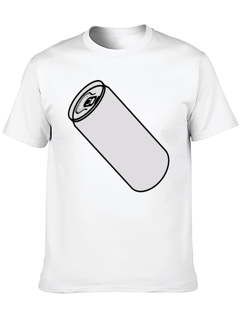 Drink Can Graphic Tee - Black Cotton Blend Shirt