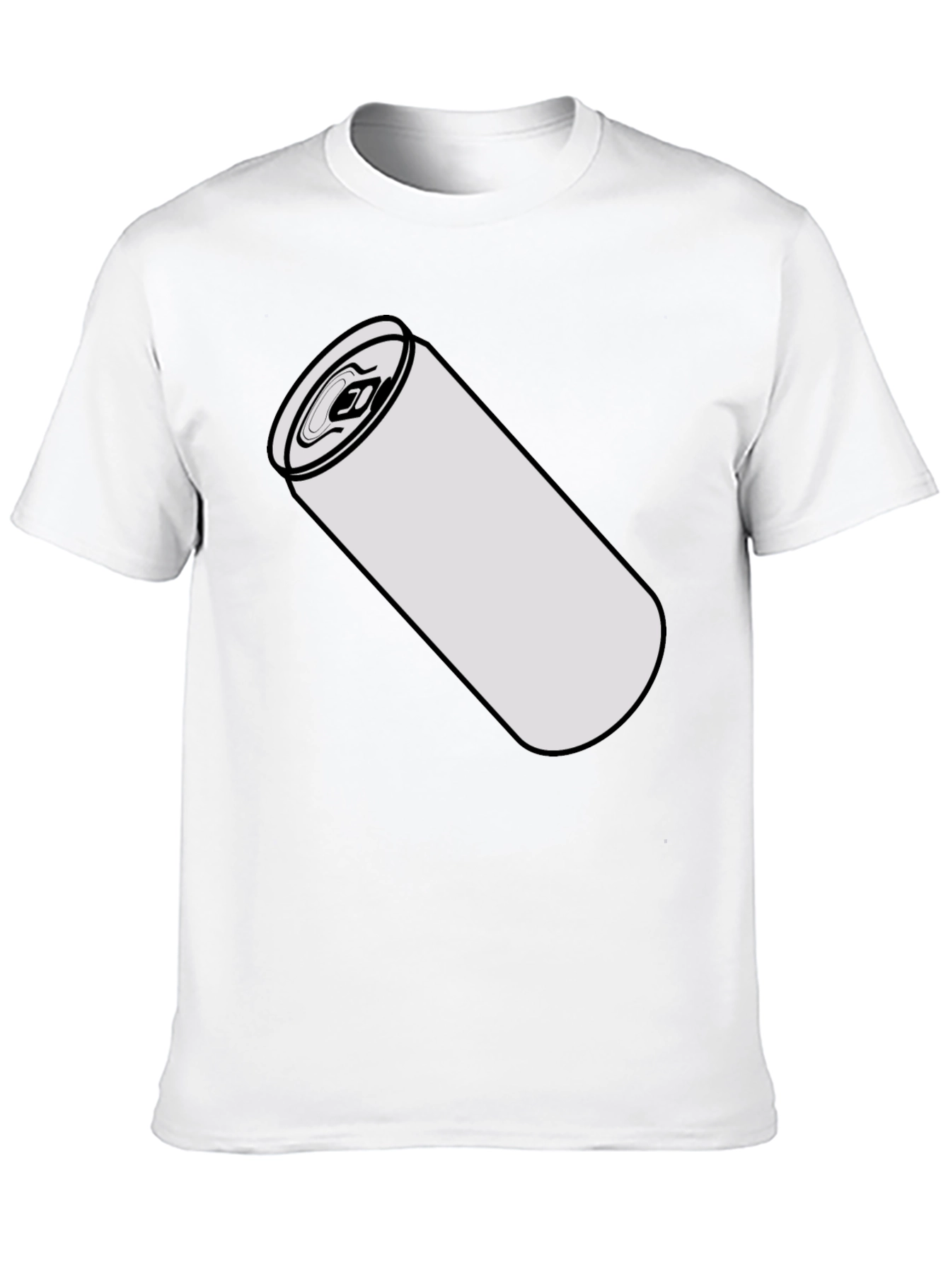 Drink Can Graphic Tee - Black Cotton Blend Shirt
