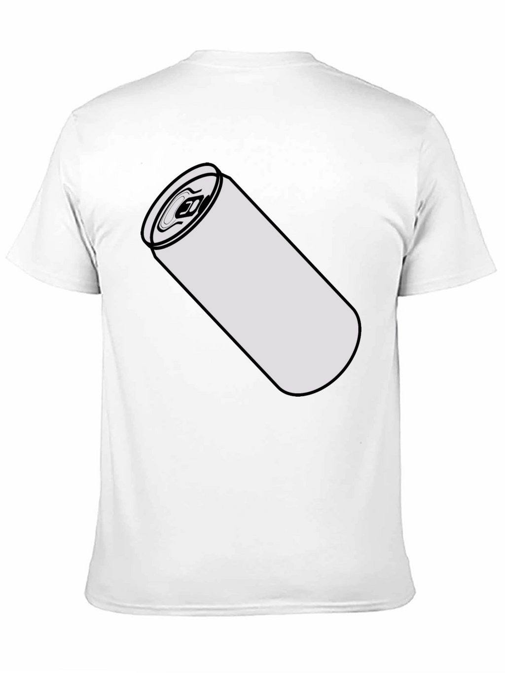 Drink Can Graphic Tee - Black Cotton Blend Shirt