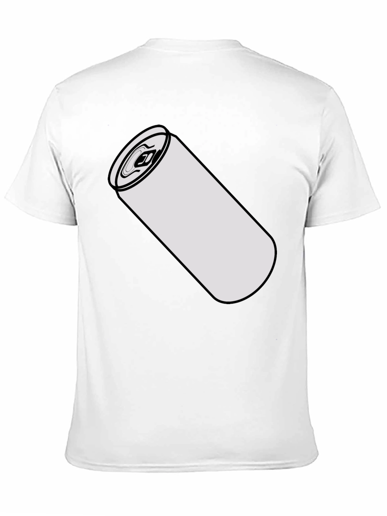 Drink Can Graphic Tee - Black Cotton Blend Shirt