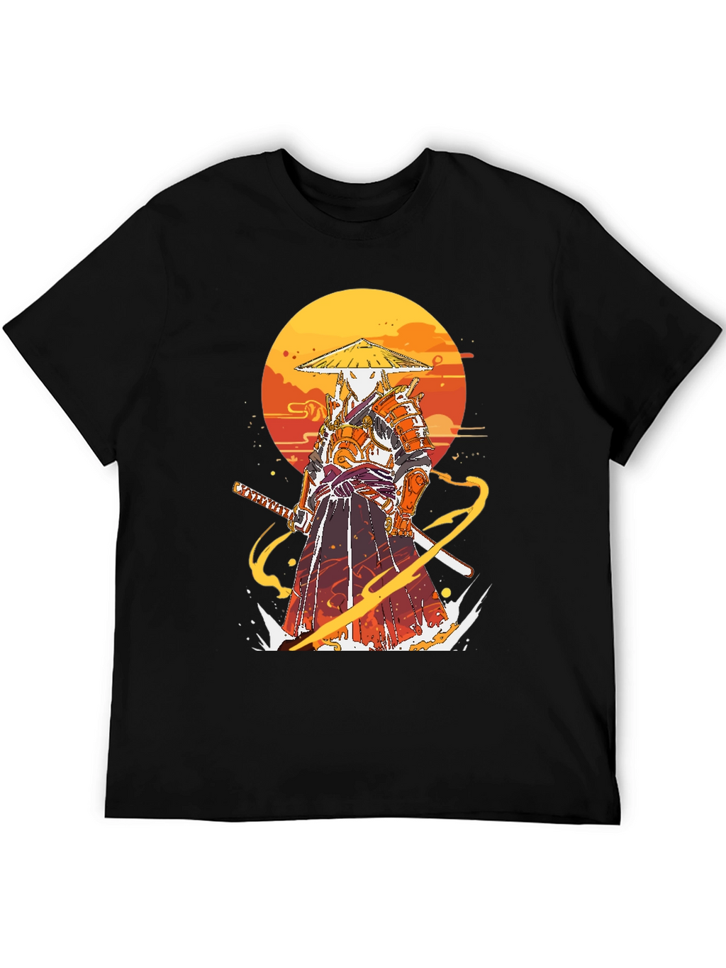 Samurai Graphic Print T-Shirt