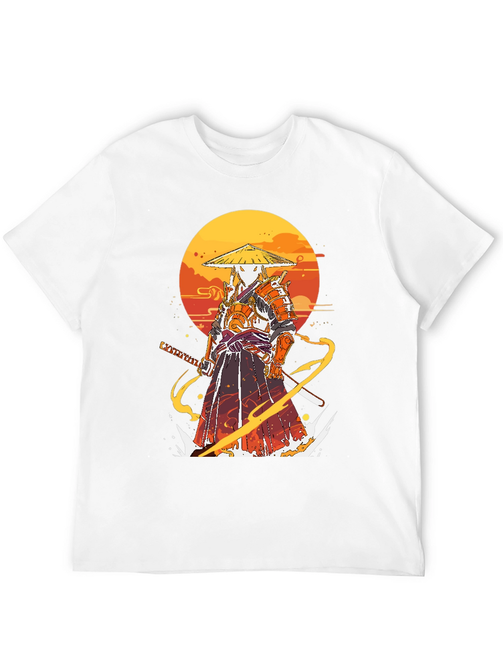 Samurai Graphic Print T-Shirt