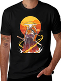 Samurai Graphic Print T-Shirt