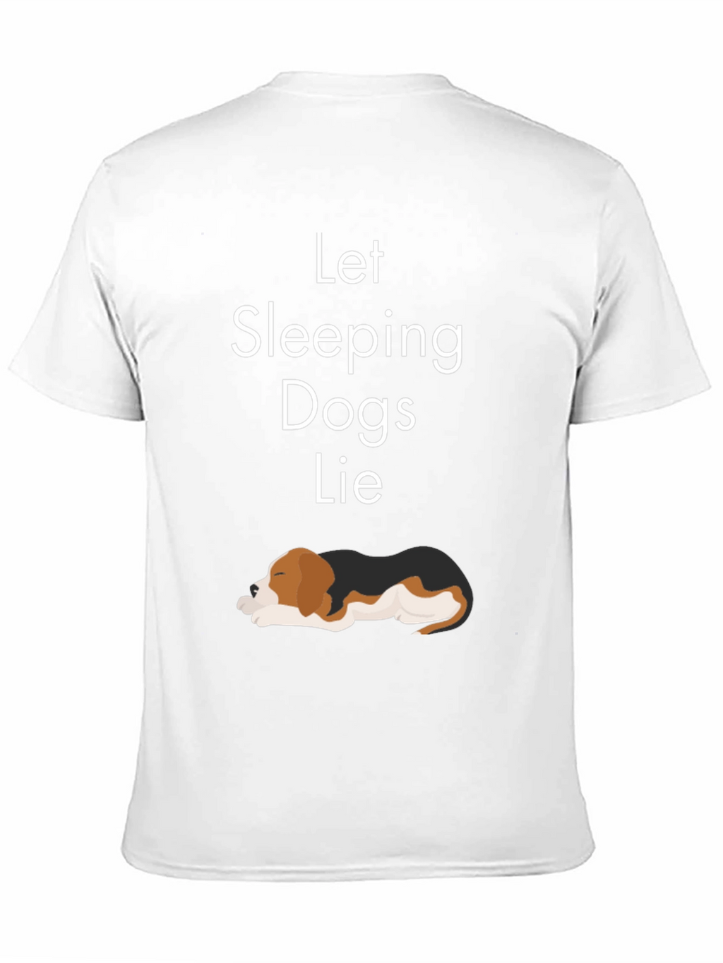 Let Sleeping Dogs Lie T-Shirt Black Casual Wear