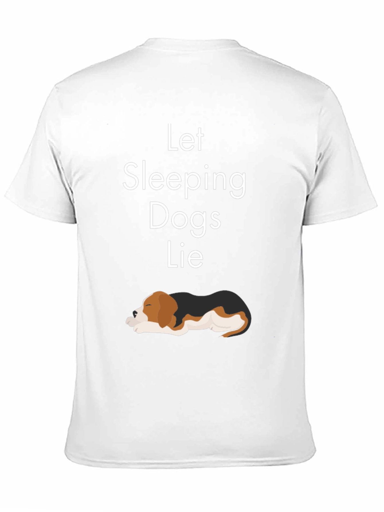 Let Sleeping Dogs Lie T-Shirt Black Casual Wear
