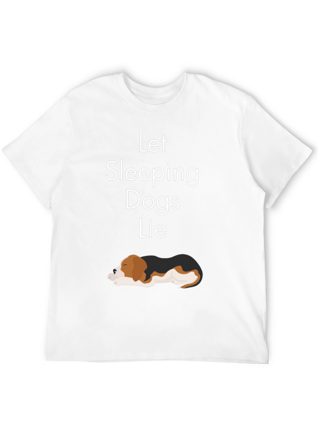 Let Sleeping Dogs Lie T-Shirt Black Casual Wear