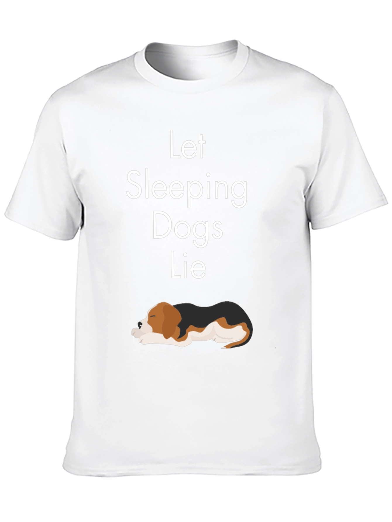 Let Sleeping Dogs Lie T-Shirt Black Casual Wear