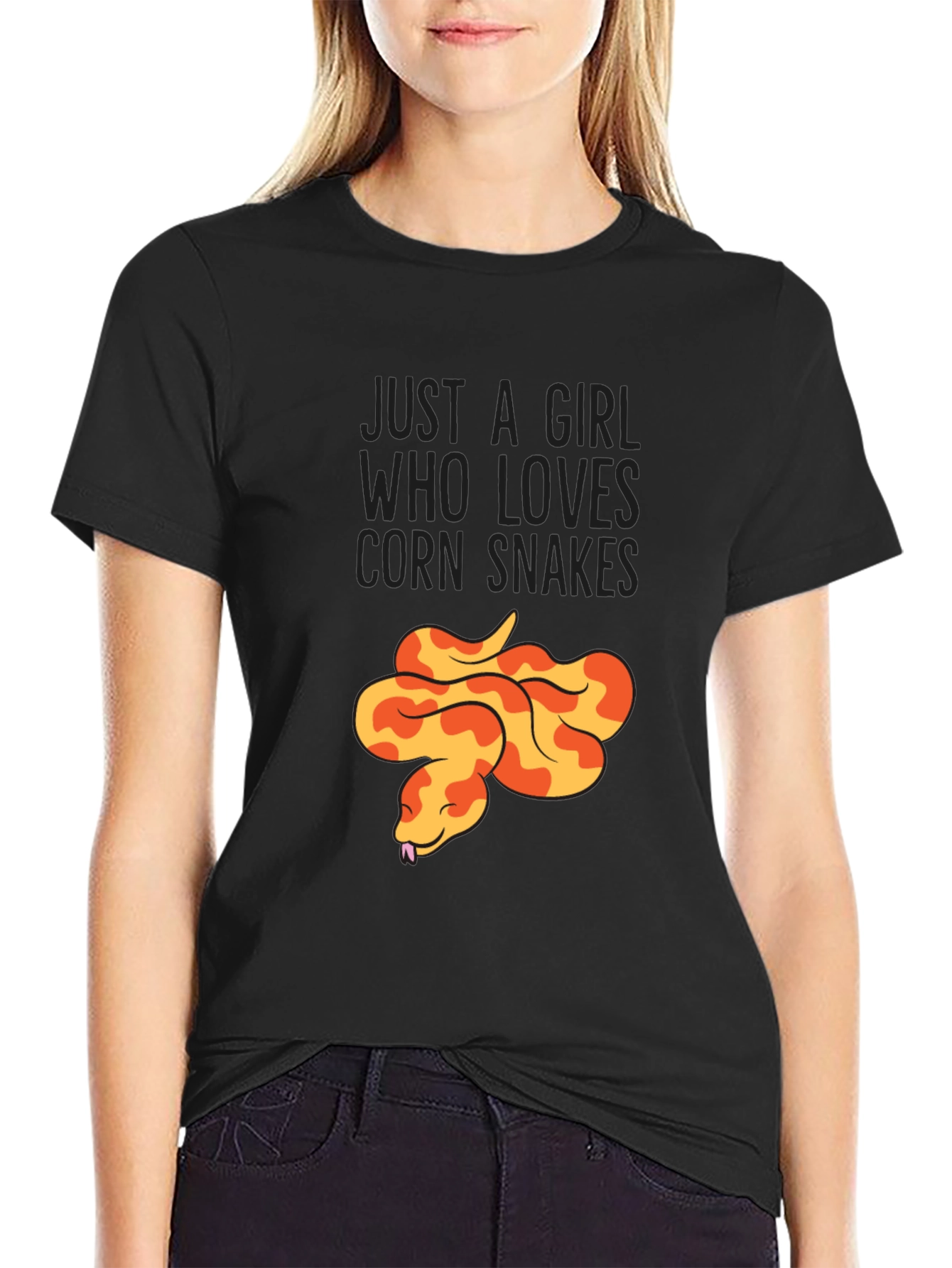 Corn Snake Lover T-Shirt - Just a Girl Who Loves Snakes!
