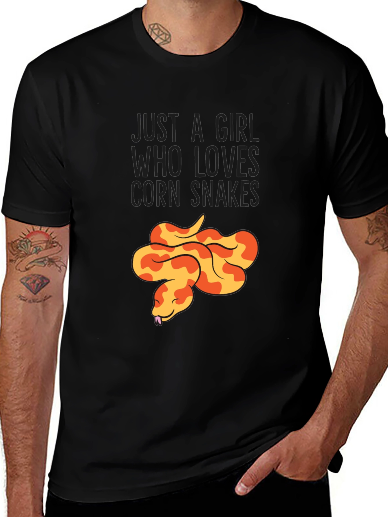 Corn Snake Lover T-Shirt - Just a Girl Who Loves Snakes!