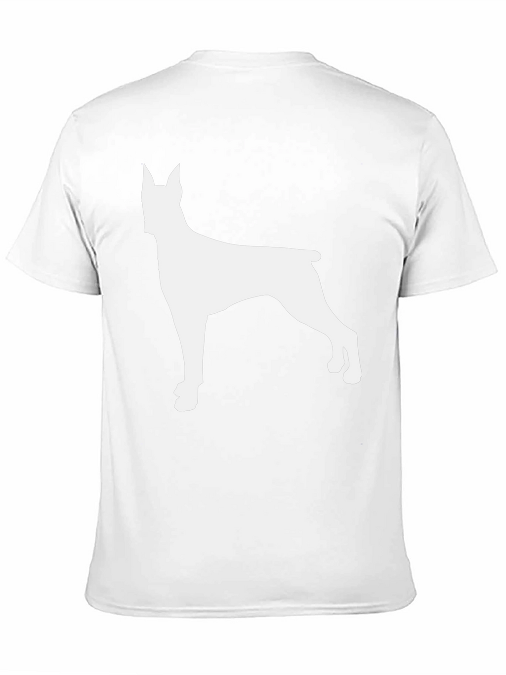 Dog Silhouette Graphic Tee - Black