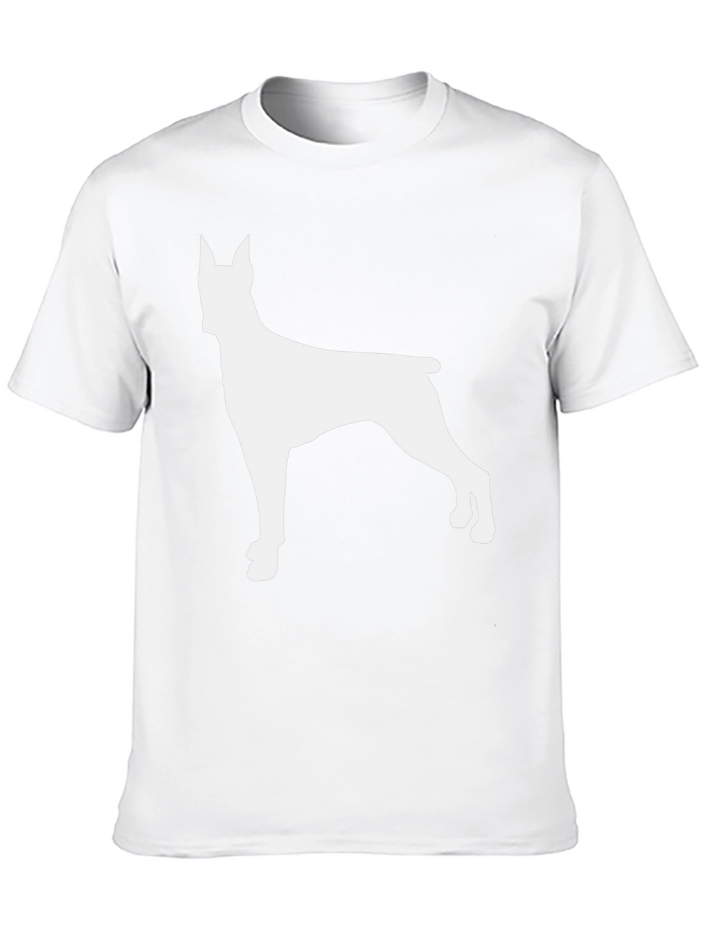 Dog Silhouette Graphic Tee - Black