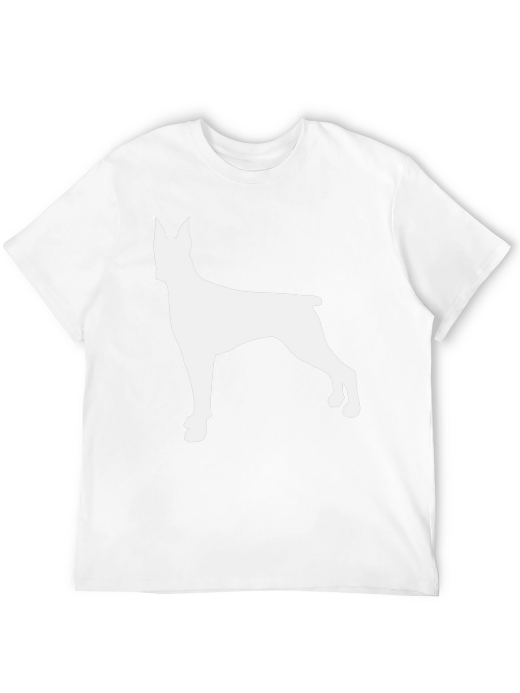 Dog Silhouette Graphic Tee - Black