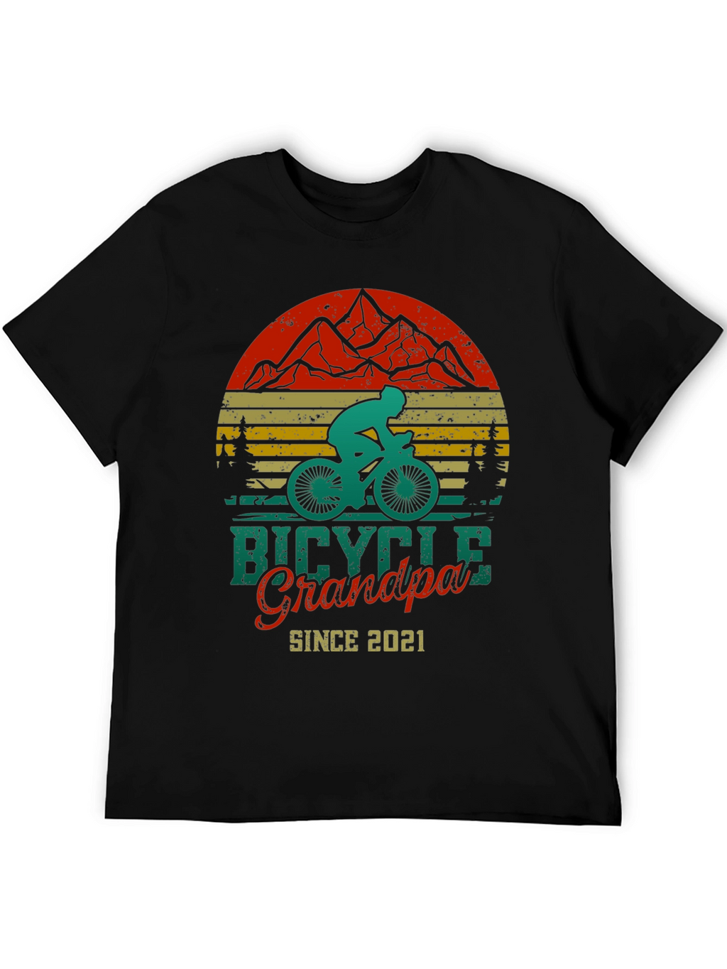 Bicycle Grandpa Since 2021 T-Shirt