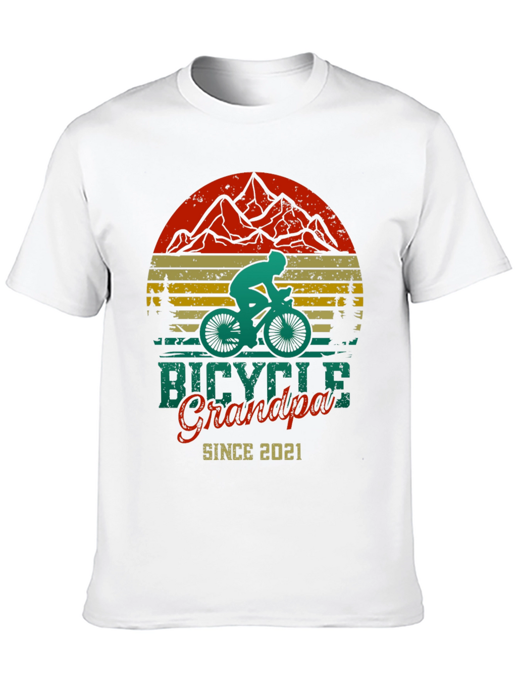 Bicycle Grandpa Since 2021 T-Shirt