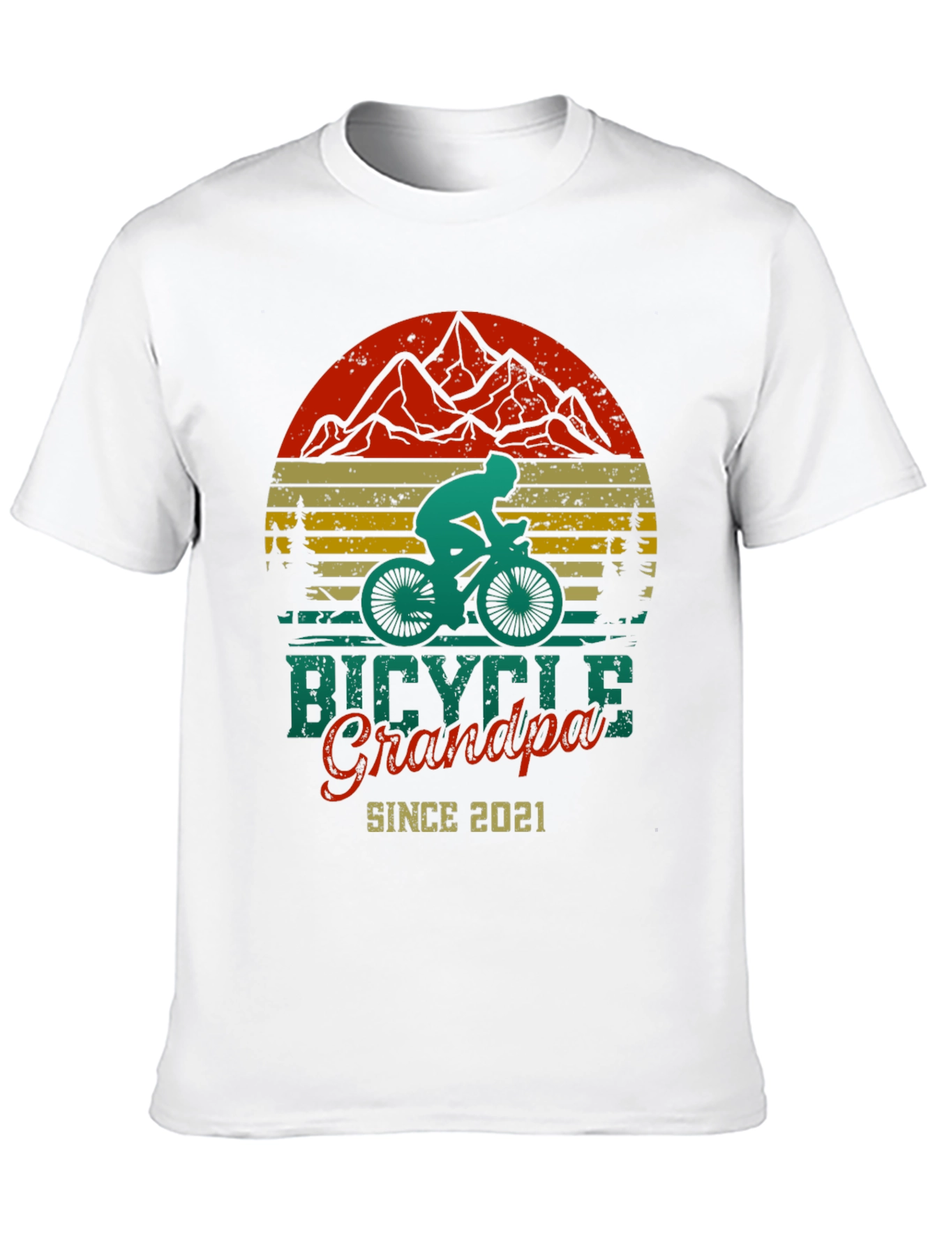 Bicycle Grandpa Since 2021 T-Shirt