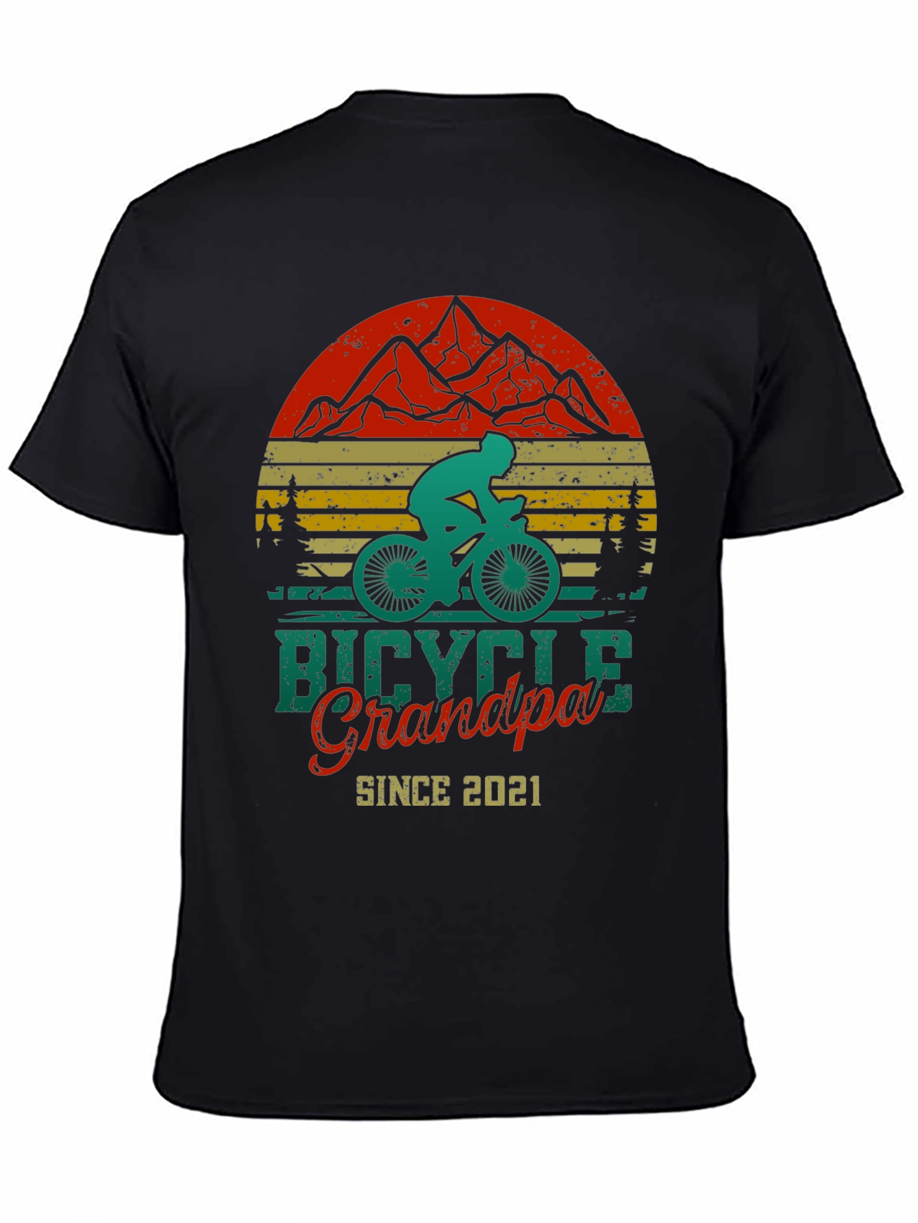 Bicycle Grandpa Since 2021 T-Shirt