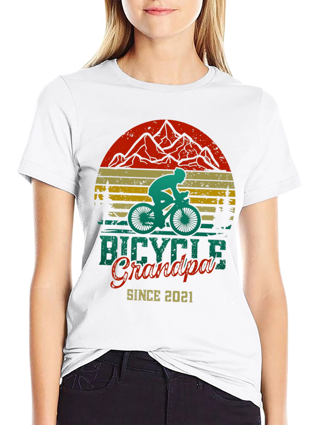 Bicycle Grandpa Since 2021 T-Shirt