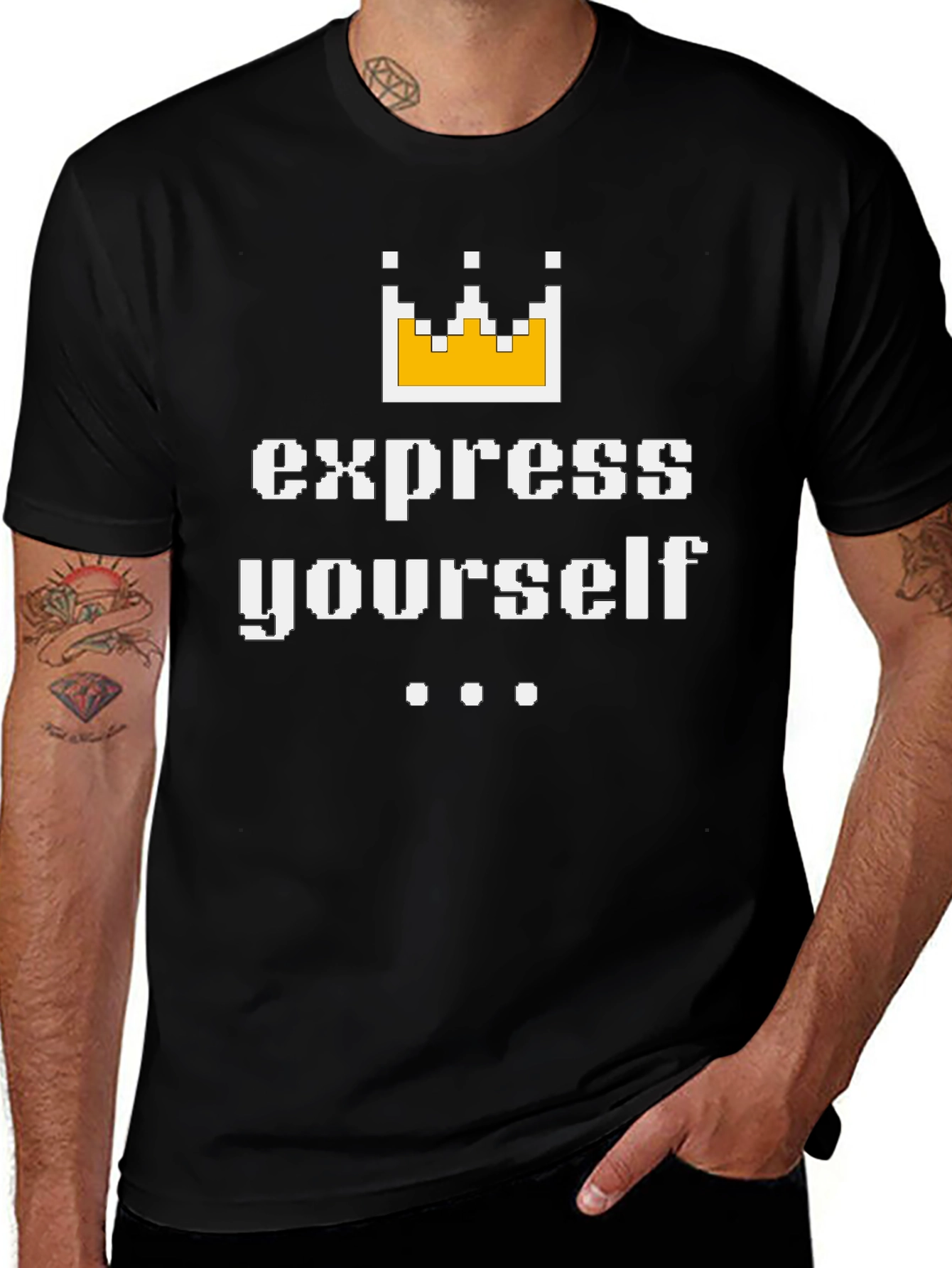 Express Yourself Pixelated T-Shirt