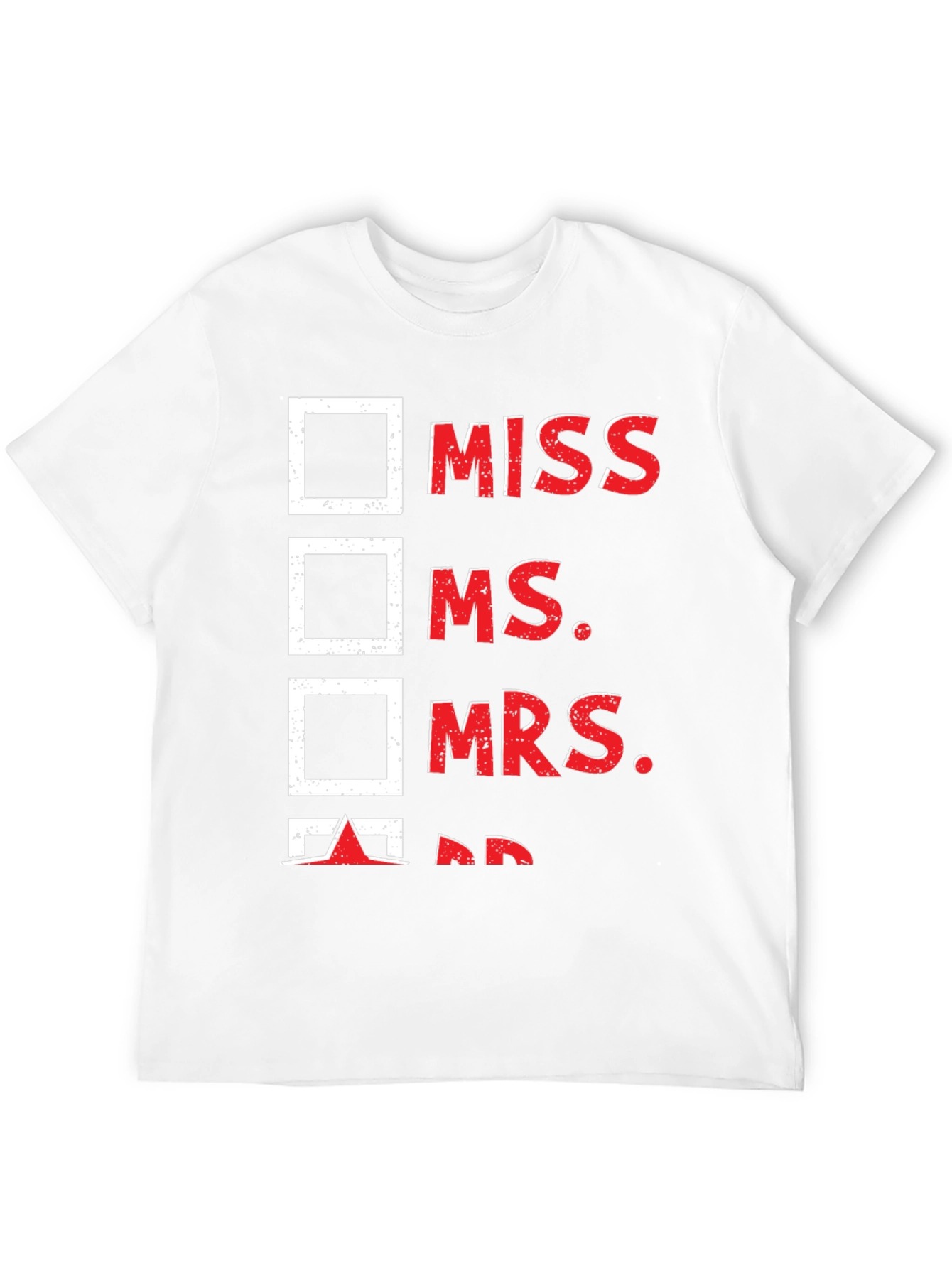 Check the Box T-Shirt - Mr. Humor Tee