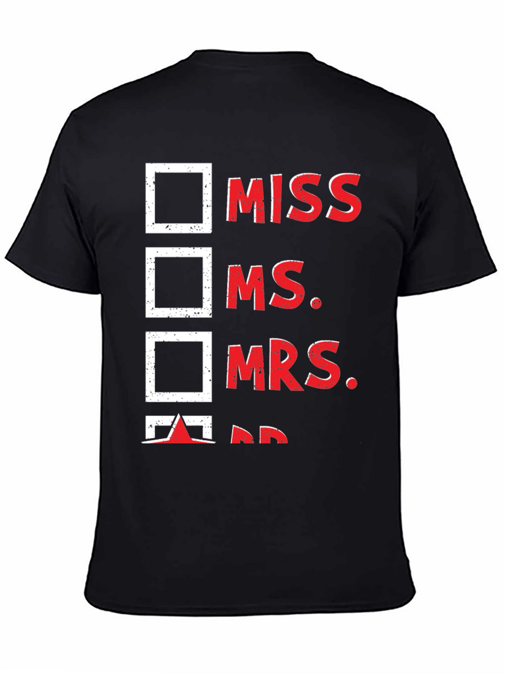 Check the Box T-Shirt - Mr. Humor Tee