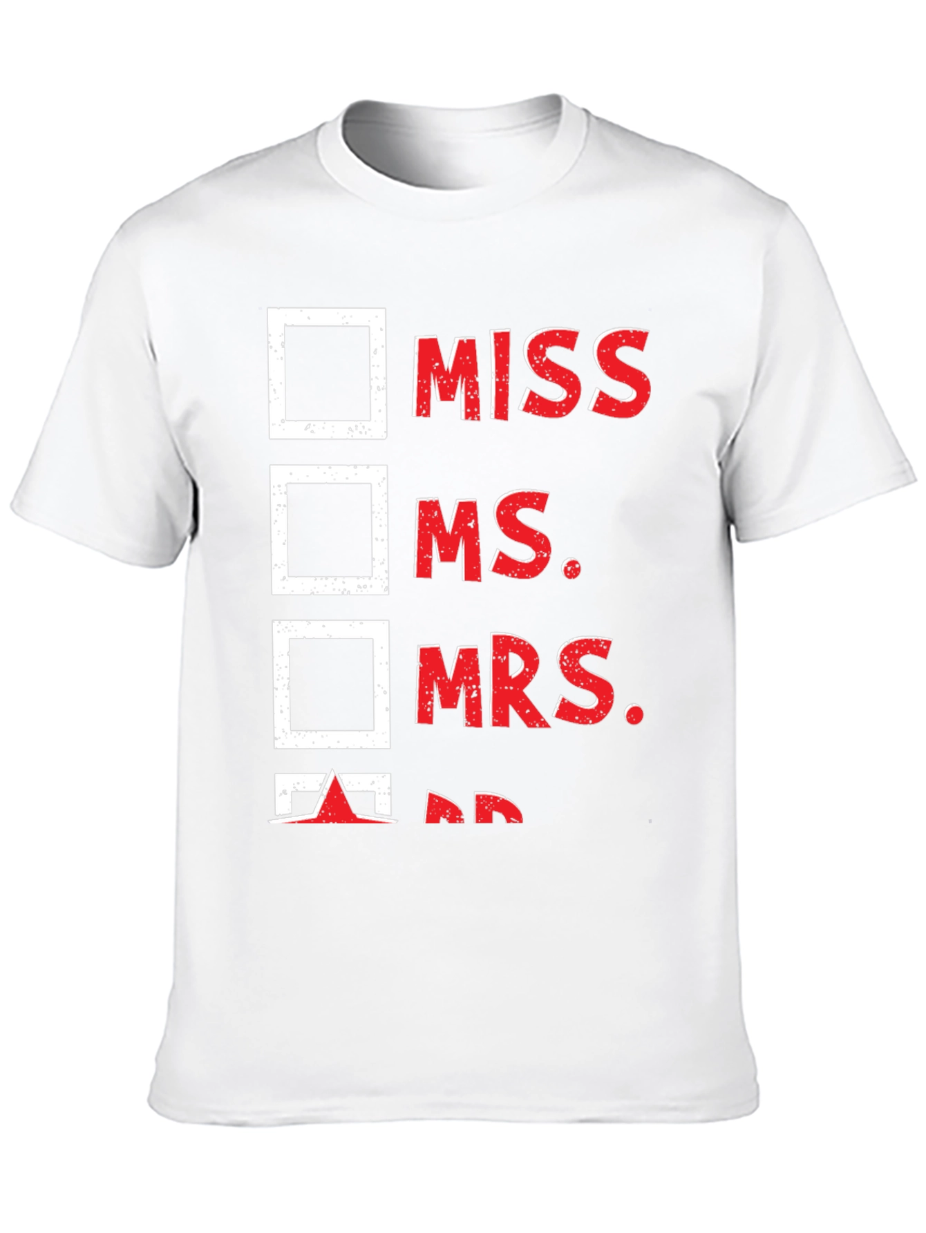 Check the Box T-Shirt - Mr. Humor Tee