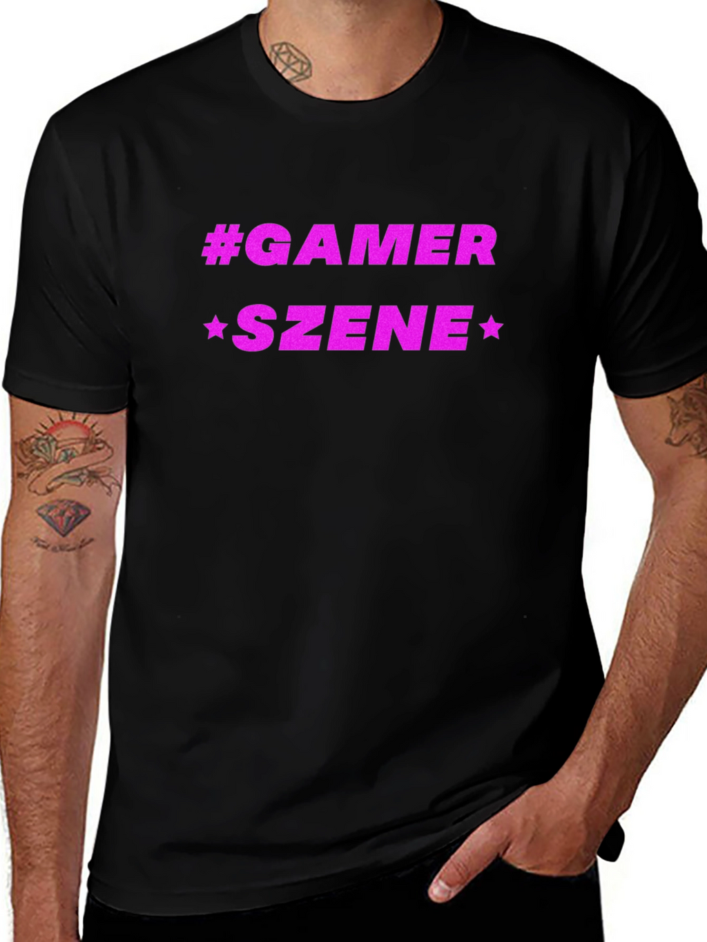 Gamer Szene Black Tee