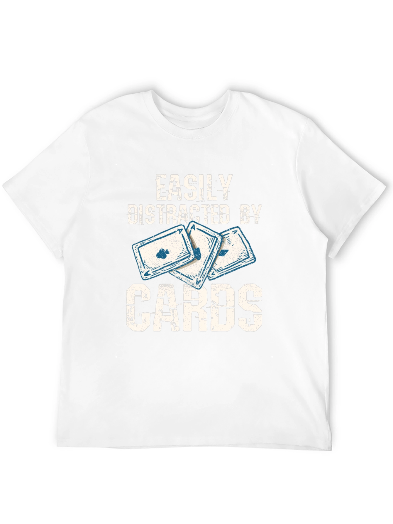 Easily Distracted By Cards - Graphic T-Shirt