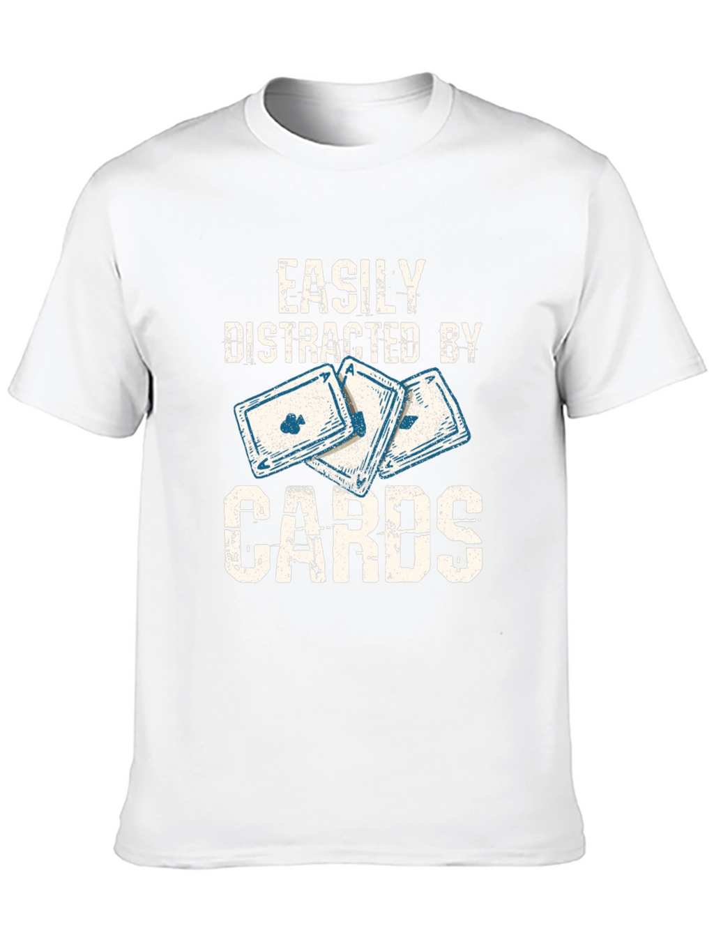 Easily Distracted By Cards - Graphic T-Shirt