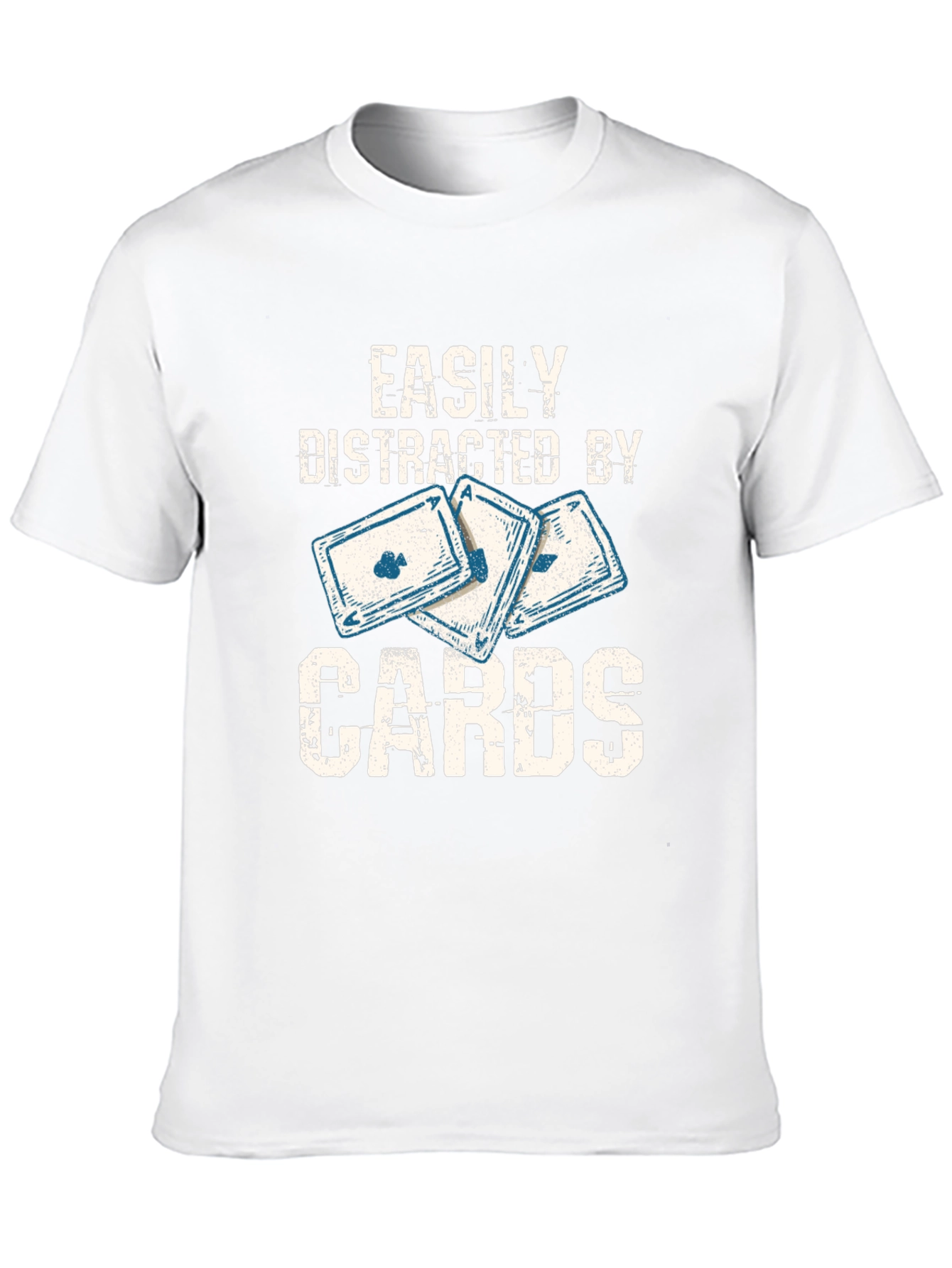 Easily Distracted By Cards - Graphic T-Shirt