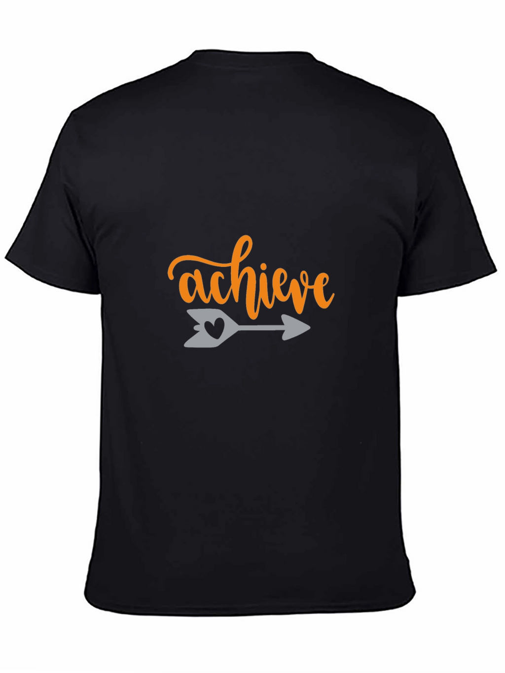 Achieve Graphic Tee - Black Cotton Blend Shirt