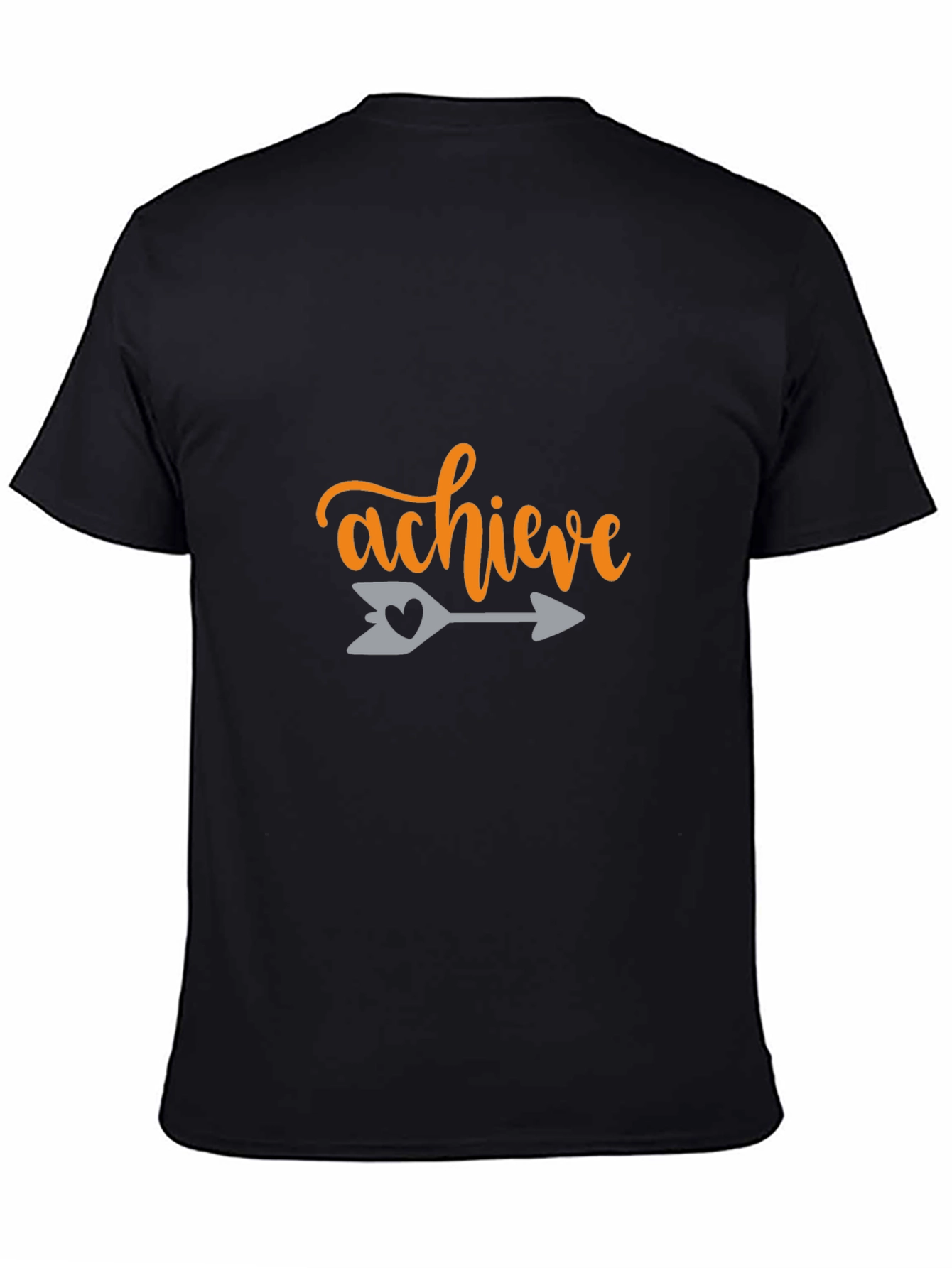 Achieve Graphic Tee - Black Cotton Blend Shirt