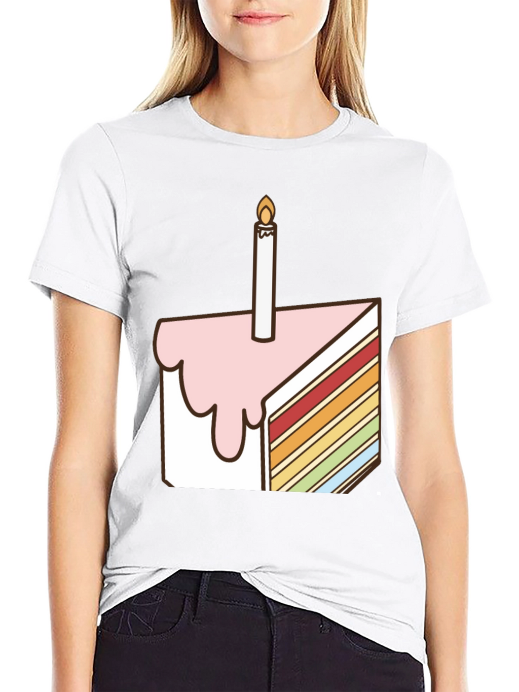 Birthday Cake Slice Graphic Tee - Unisex