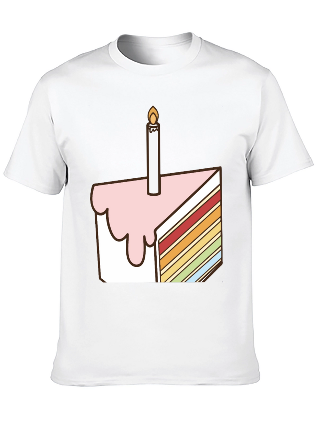 Birthday Cake Slice Graphic Tee - Unisex