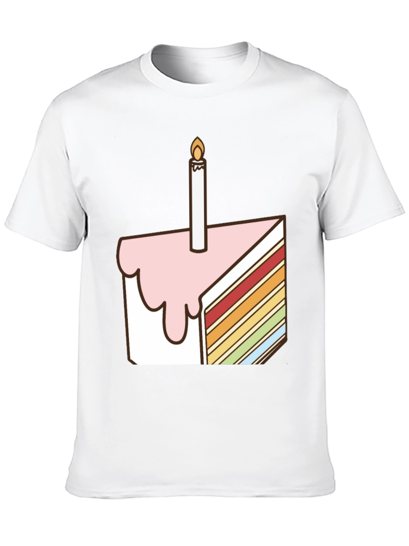 Birthday Cake Slice Graphic Tee - Unisex