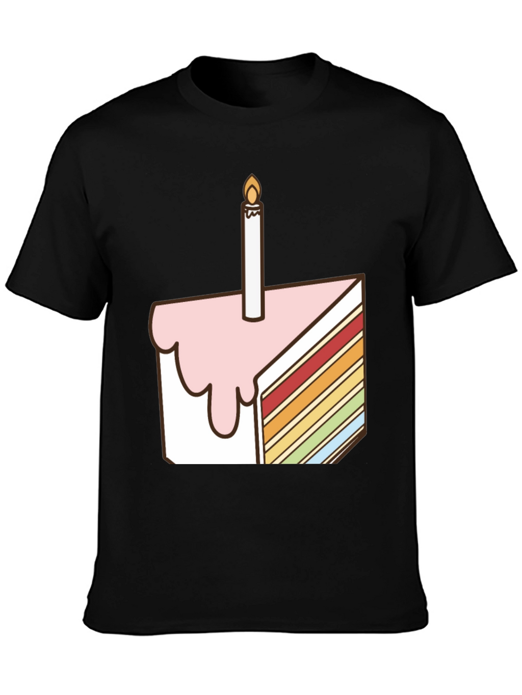 Birthday Cake Slice Graphic Tee - Unisex