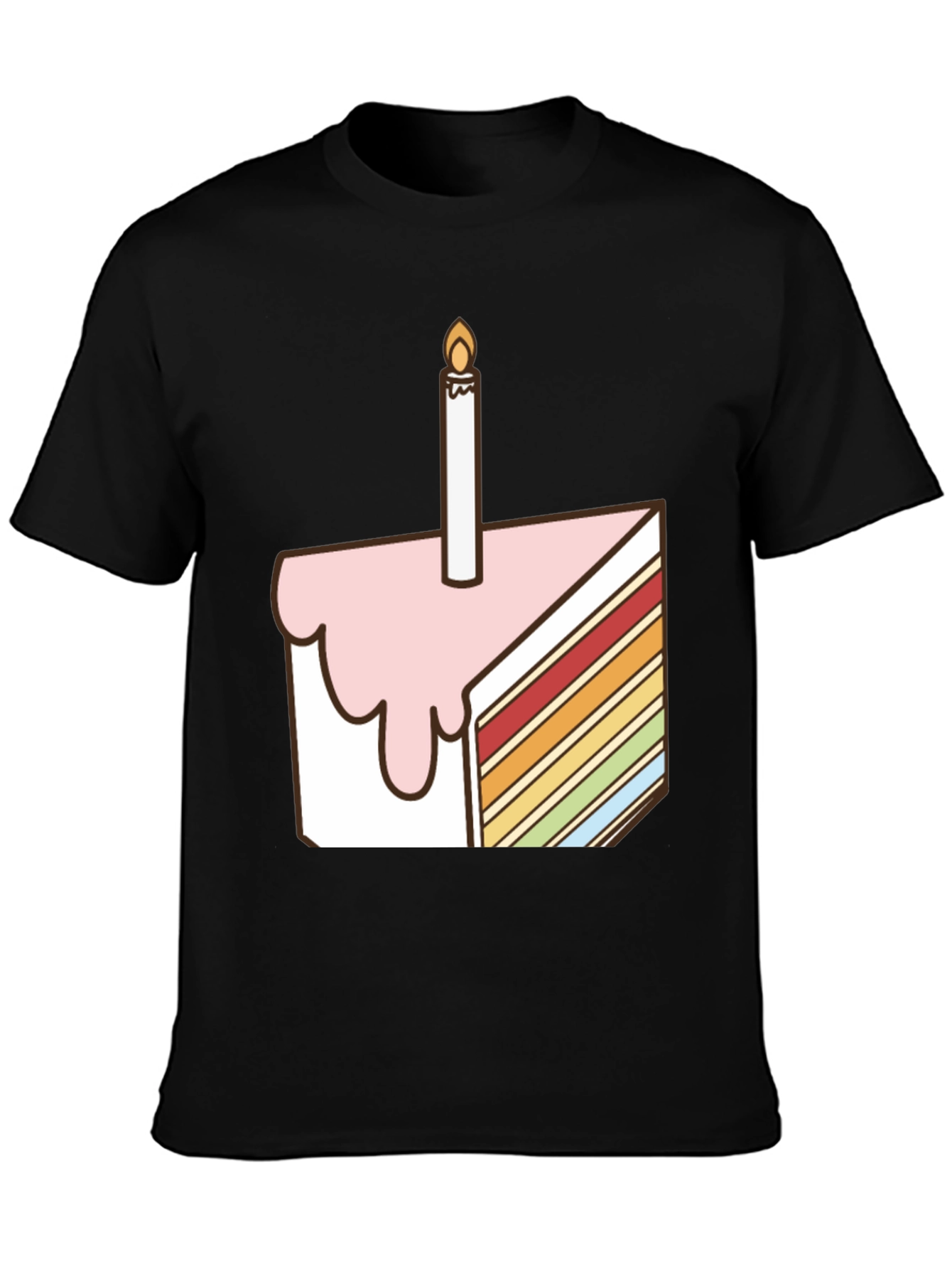 Birthday Cake Slice Graphic Tee - Unisex