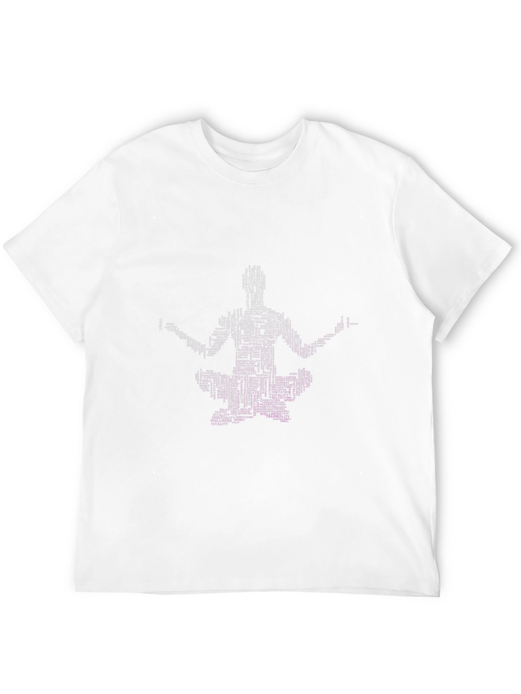 Yoga Word Art T-Shirt - Spiritual Wellness Tee