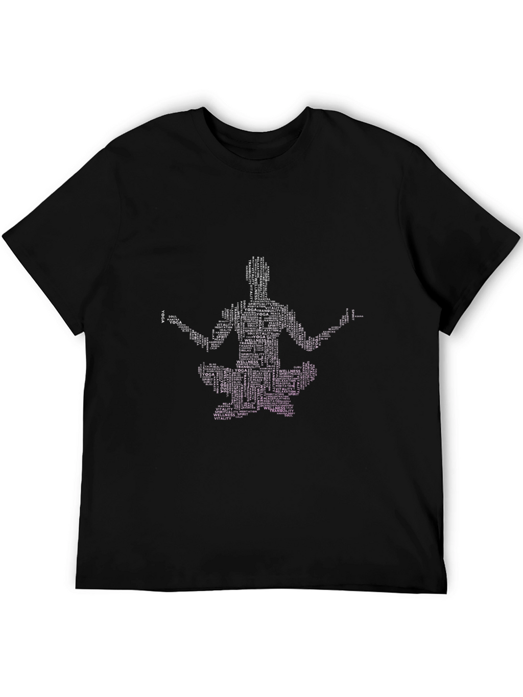 Yoga Word Art T-Shirt - Spiritual Wellness Tee