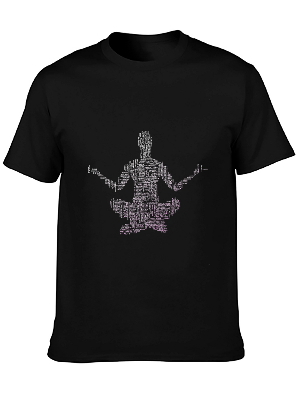 Yoga Word Art T-Shirt - Spiritual Wellness Tee