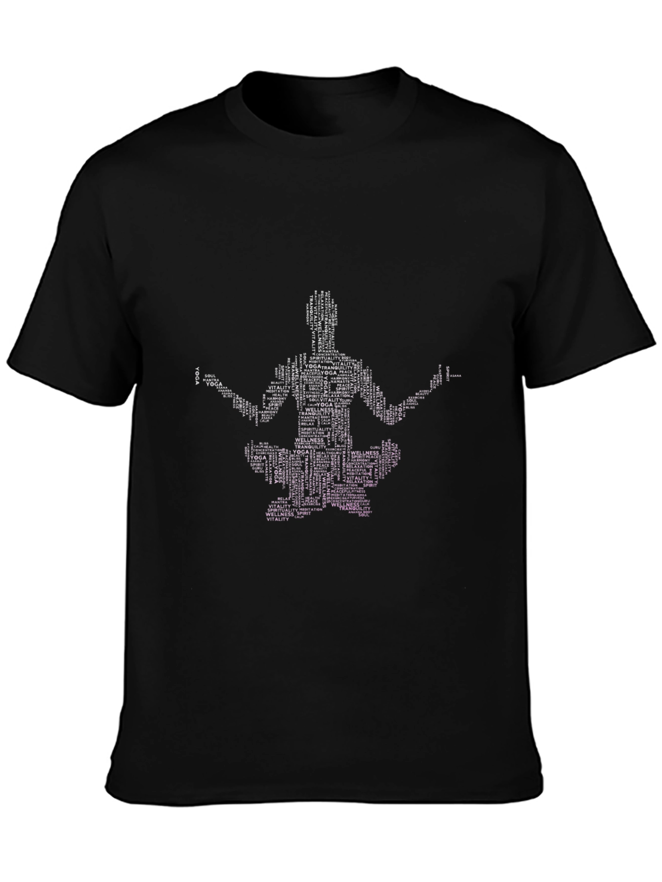 Yoga Word Art T-Shirt - Spiritual Wellness Tee