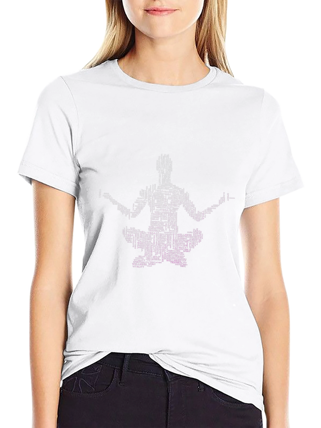 Yoga Word Art T-Shirt - Spiritual Wellness Tee