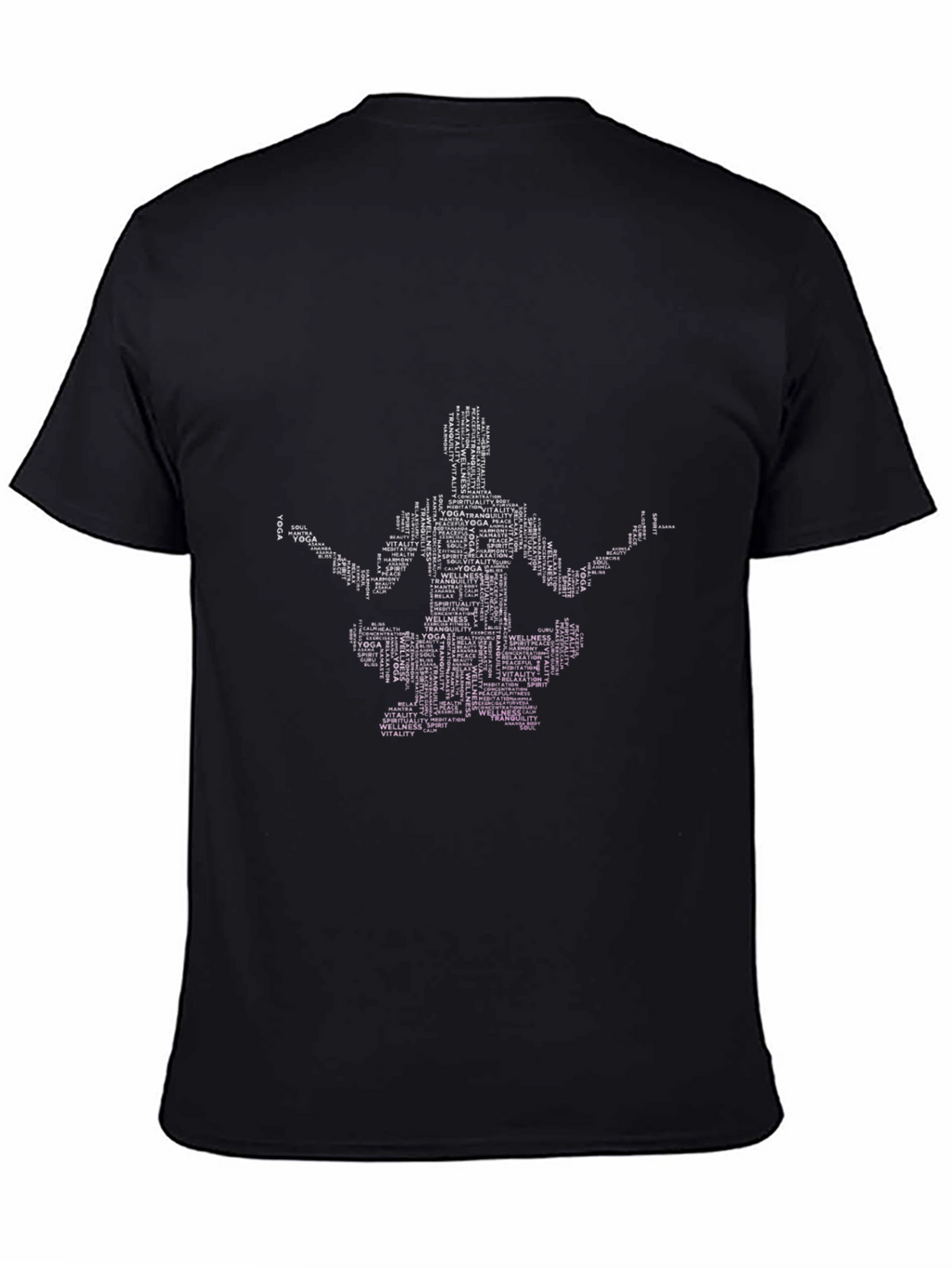 Yoga Word Art T-Shirt - Spiritual Wellness Tee