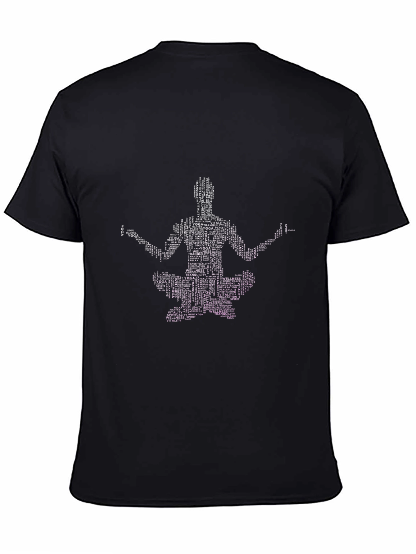 Yoga Word Art T-Shirt - Spiritual Wellness Tee