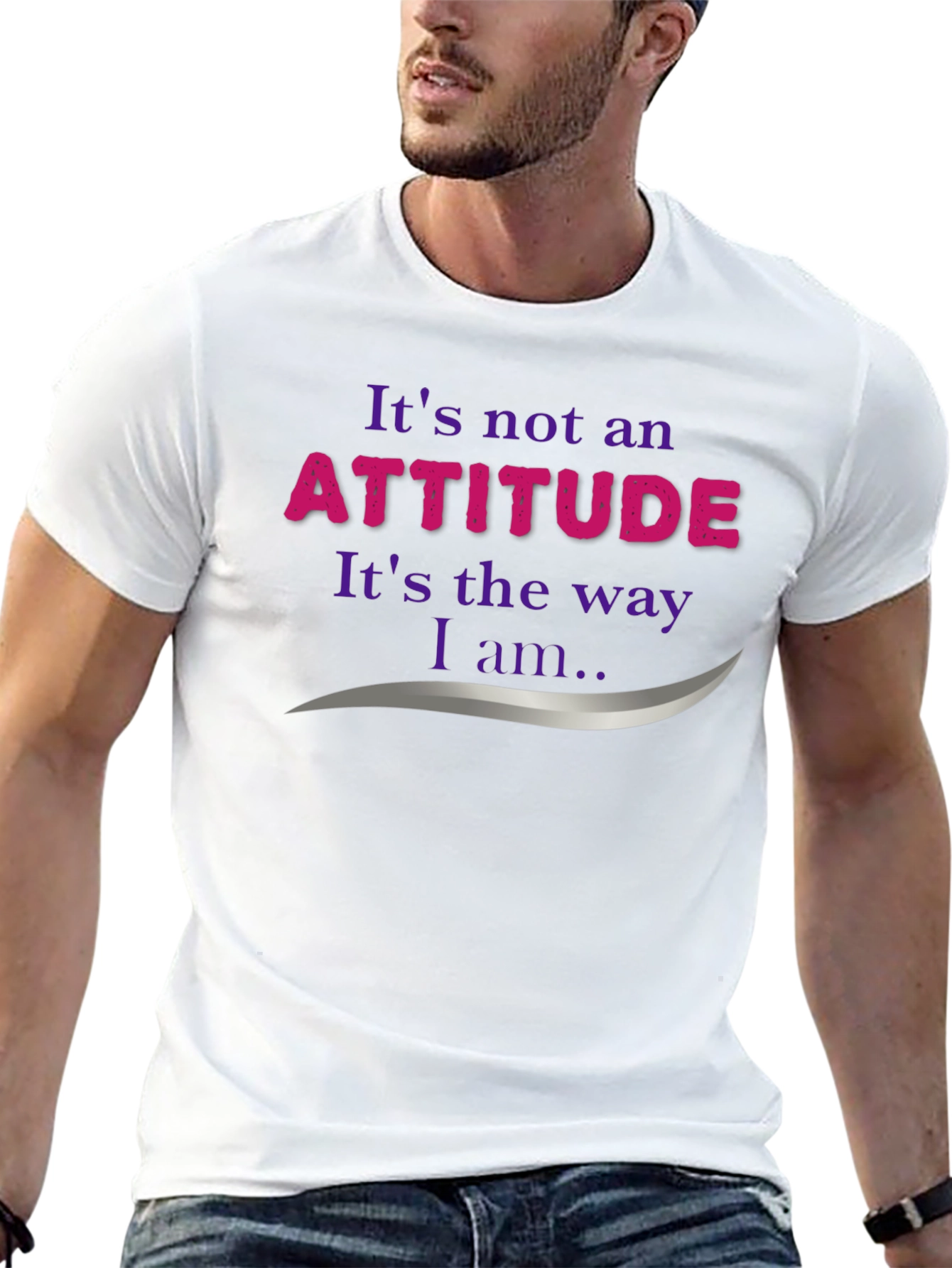 Attitude Statement Graphic Tee - Soft Cotton Blend