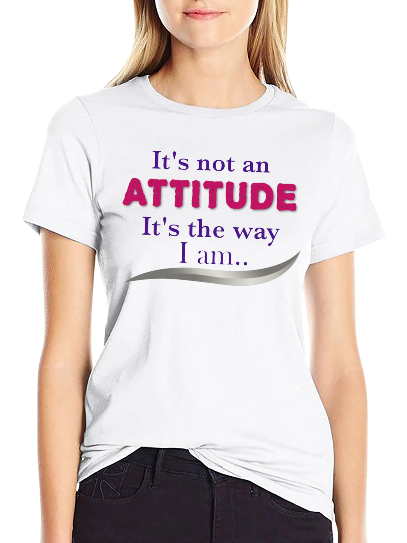 Attitude Statement Graphic Tee - Soft Cotton Blend