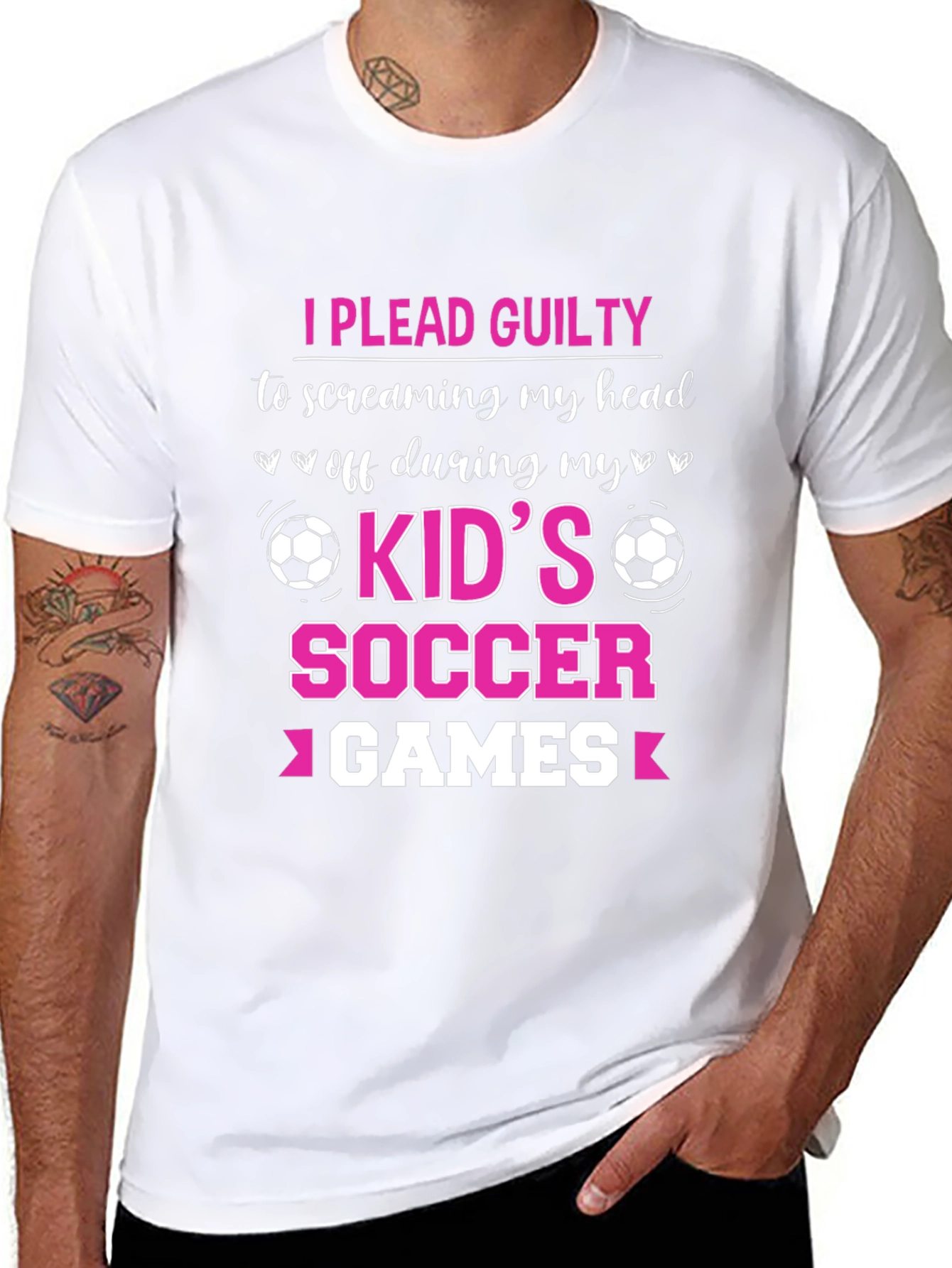 I Plead Guilty Kids Soccer Games T-Shirt