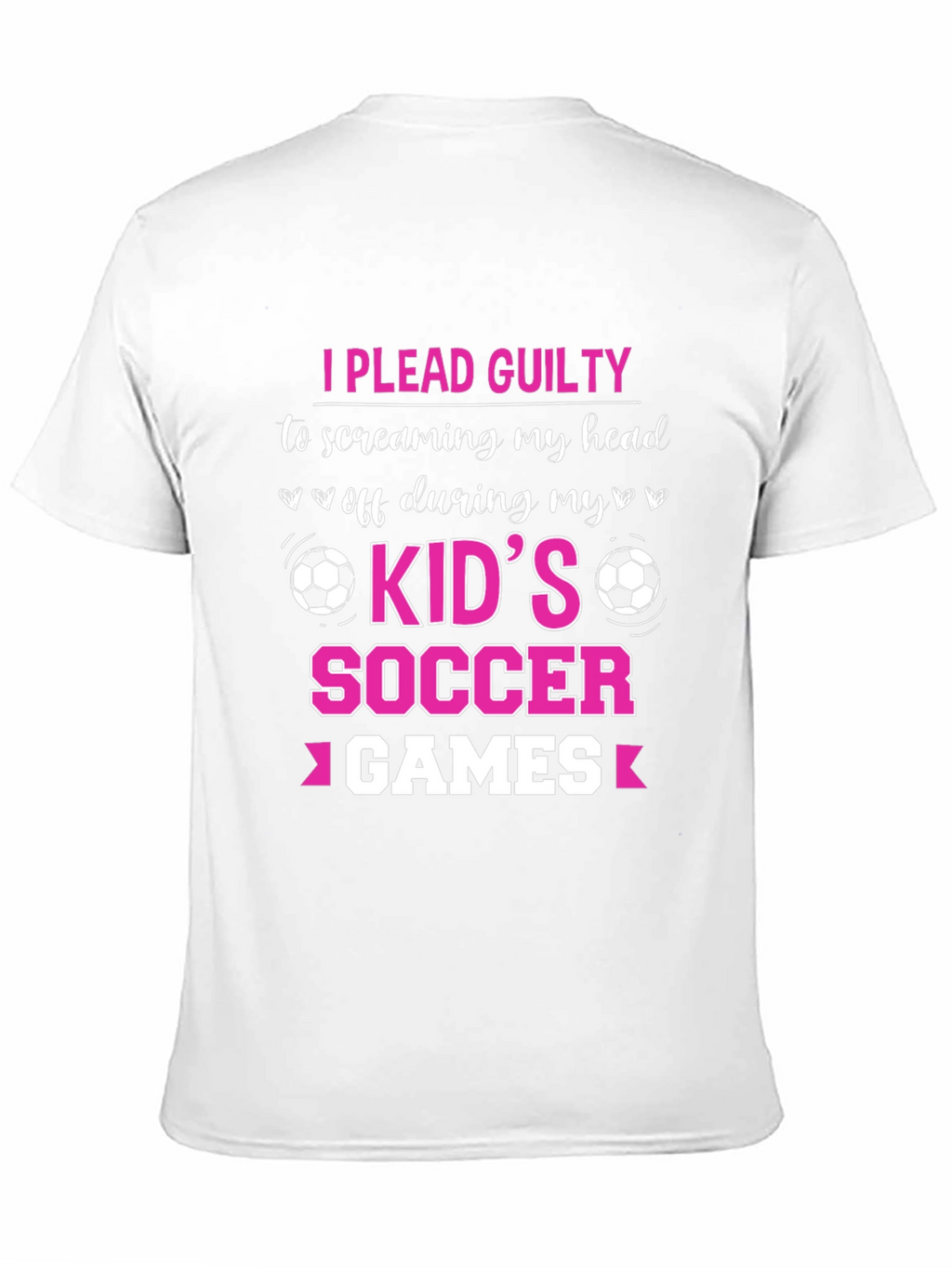 I Plead Guilty Kids Soccer Games T-Shirt
